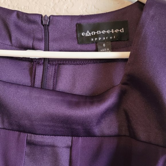 Connected Purple sleeveless dress - Picture 2 of 3